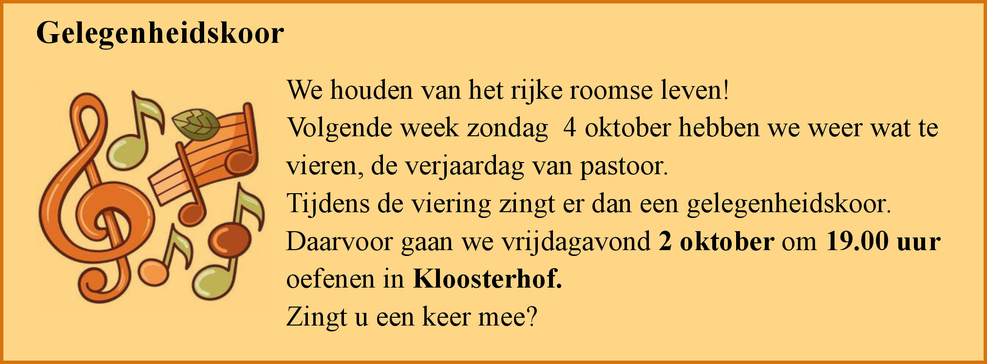 Gelegenheidskoor Gelegenheidskoor