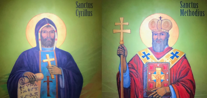 Zaterdag  14 februari: Heiligen Cyrillus en Methodius